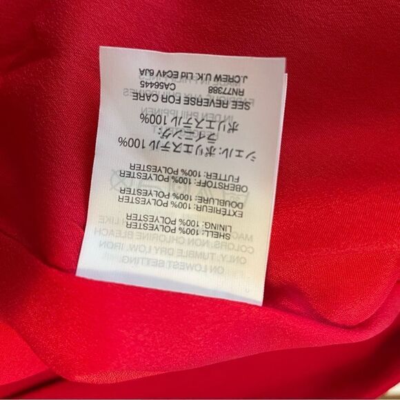 J. Crew 365 Crepe Wrap Dress Red Size 0 - Picture 9 of 10